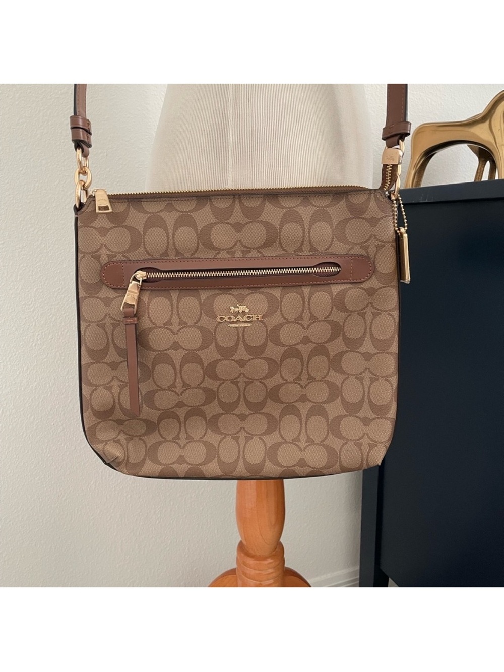 Coach Kitt Messenger Crossbody Bag in Signature Canvas